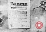 Image Affiche annonçant la mobilisation Berlin Allemagne, 1914, de la seconde 3 séquences d'archives historiques vidéo 65675067821
