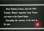 Image of President Woodrow Wilson Brest France, 1919, second 5 stock footage video 65675067918