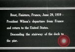 Image of President Woodrow Wilson Brest France, 1919, second 6 stock footage video 65675067918