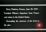 Image of President Woodrow Wilson Brest France, 1919, second 7 stock footage video 65675067918