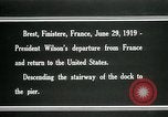 Image of President Woodrow Wilson Brest France, 1919, second 8 stock footage video 65675067918
