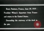 Image of President Woodrow Wilson Brest France, 1919, second 9 stock footage video 65675067918