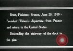 Image of President Woodrow Wilson Brest France, 1919, second 10 stock footage video 65675067918