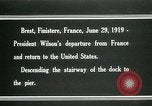 Image of President Woodrow Wilson Brest France, 1919, second 12 stock footage video 65675067918