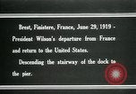 Image of President Woodrow Wilson Brest France, 1919, second 13 stock footage video 65675067918