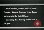 Image of President Woodrow Wilson Brest France, 1919, second 14 stock footage video 65675067918