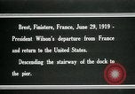Image of President Woodrow Wilson Brest France, 1919, second 15 stock footage video 65675067918