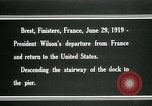Image of President Woodrow Wilson Brest France, 1919, second 16 stock footage video 65675067918