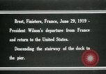 Image of President Woodrow Wilson Brest France, 1919, second 18 stock footage video 65675067918
