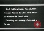 Image of President Woodrow Wilson Brest France, 1919, second 20 stock footage video 65675067918
