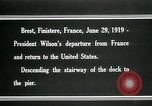 Image of President Woodrow Wilson Brest France, 1919, second 22 stock footage video 65675067918