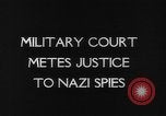 Immagine di Processo all'operazione Pastorius Sabotatori tedeschi Washington DC USA, 1942, secondo 4 filmato di repertorio 65675067929