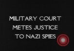 Immagine di Processo all'operazione Pastorius Sabotatori tedeschi Washington DC USA, 1942, secondo 6 filmato di repertorio 65675067929