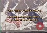 Immagine di Exxon Valdez fuoriuscite di olio Valdez Alaska USA, 1989, secondo 6 filmato di repertorio 65675067937