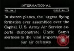 Standbild Flugzeuge in der Ausbildung Washington DC USA, 1921, aus Sekunde 50 historischem Filmmaterial Videoclip 65675068001