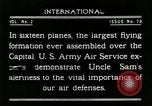 Standbild Flugzeuge in der Ausbildung Washington DC USA, 1921, aus Sekunde 51 historischem Filmmaterial Videoclip 65675068001