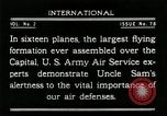 Standbild Flugzeuge in der Ausbildung Washington DC USA, 1921, aus Sekunde 52 historischem Filmmaterial Videoclip 65675068001