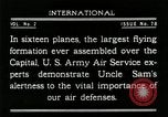 Standbild Flugzeuge in der Ausbildung Washington DC USA, 1921, aus Sekunde 56 historischem Filmmaterial Videoclip 65675068001