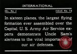 Standbild Flugzeuge in der Ausbildung Washington DC USA, 1921, aus Sekunde 58 historischem Filmmaterial Videoclip 65675068001