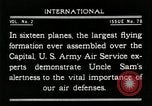Standbild Flugzeuge in der Ausbildung Washington DC USA, 1921, aus Sekunde 60 historischem Filmmaterial Videoclip 65675068001