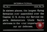 Standbild Flugzeuge in der Ausbildung Washington DC USA, 1921, aus Sekunde 62 historischem Filmmaterial Videoclip 65675068001