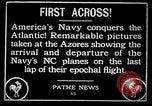 Standbild ersten transatlantischen Flug Ponta Delgada Azoren, 1919, aus Sekunde 1 historischem Filmmaterial Videoclip 65675068004
