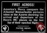 Standbild ersten transatlantischen Flug Ponta Delgada Azoren, 1919, aus Sekunde 5 historischem Filmmaterial Videoclip 65675068004
