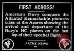 Standbild ersten transatlantischen Flug Ponta Delgada Azoren, 1919, aus Sekunde 16 historischem Filmmaterial Videoclip 65675068004