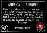 Image premier vol transatlantique Lisbonne Portugal, 1919, de la seconde 3 séquences d'archives historiques vidéo 65675068006