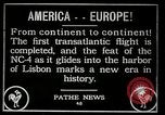 Image premier vol transatlantique Lisbonne Portugal, 1919, de la seconde 5 séquences d'archives historiques vidéo 65675068006