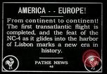 Image premier vol transatlantique Lisbonne Portugal, 1919, de la seconde 10 séquences d'archives historiques vidéo 65675068006