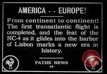 Image premier vol transatlantique Lisbonne Portugal, 1919, de la seconde 11 séquences d'archives historiques vidéo 65675068006