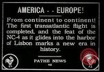 Image premier vol transatlantique Lisbonne Portugal, 1919, de la seconde 12 séquences d'archives historiques vidéo 65675068006