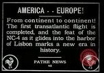 Image premier vol transatlantique Lisbonne Portugal, 1919, de la seconde 16 séquences d'archives historiques vidéo 65675068006