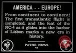 Image premier vol transatlantique Lisbonne Portugal, 1919, de la seconde 19 séquences d'archives historiques vidéo 65675068006