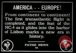 Image premier vol transatlantique Lisbonne Portugal, 1919, de la seconde 21 séquences d'archives historiques vidéo 65675068006