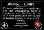 Image premier vol transatlantique Lisbonne Portugal, 1919, de la seconde 22 séquences d'archives historiques vidéo 65675068006