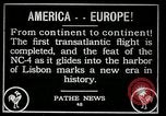Image premier vol transatlantique Lisbonne Portugal, 1919, de la seconde 23 séquences d'archives historiques vidéo 65675068006