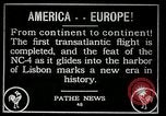 Image premier vol transatlantique Lisbonne Portugal, 1919, de la seconde 24 séquences d'archives historiques vidéo 65675068006