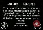 Image premier vol transatlantique Lisbonne Portugal, 1919, de la seconde 27 séquences d'archives historiques vidéo 65675068006