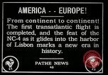 Image premier vol transatlantique Lisbonne Portugal, 1919, de la seconde 28 séquences d'archives historiques vidéo 65675068006