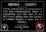 Image premier vol transatlantique Lisbonne Portugal, 1919, de la seconde 30 séquences d'archives historiques vidéo 65675068006