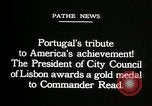 Image premier vol transatlantique Lisbonne Portugal, 1919, de la seconde 5 séquences d'archives historiques vidéo 65675068007