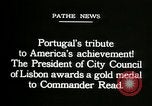 Image premier vol transatlantique Lisbonne Portugal, 1919, de la seconde 6 séquences d'archives historiques vidéo 65675068007