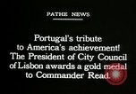 Image premier vol transatlantique Lisbonne Portugal, 1919, de la seconde 14 séquences d'archives historiques vidéo 65675068007