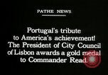 Image premier vol transatlantique Lisbonne Portugal, 1919, de la seconde 16 séquences d'archives historiques vidéo 65675068007