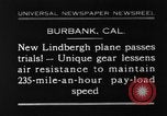 Image of Lockheed 8 Sirius aircraft Burbank California USA, 1930, second 1 stock footage video 65675068055