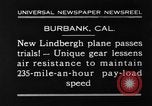 Image of Lockheed 8 Sirius aircraft Burbank California USA, 1930, second 6 stock footage video 65675068055