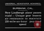 Image of Lockheed 8 Sirius aircraft Burbank California USA, 1930, second 7 stock footage video 65675068055