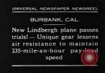 Image of Lockheed 8 Sirius aircraft Burbank California USA, 1930, second 9 stock footage video 65675068055
